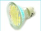 Lampada Faretto LED GU10 4W = 40W 60 SMD 3528 220V Bianco Puro 4